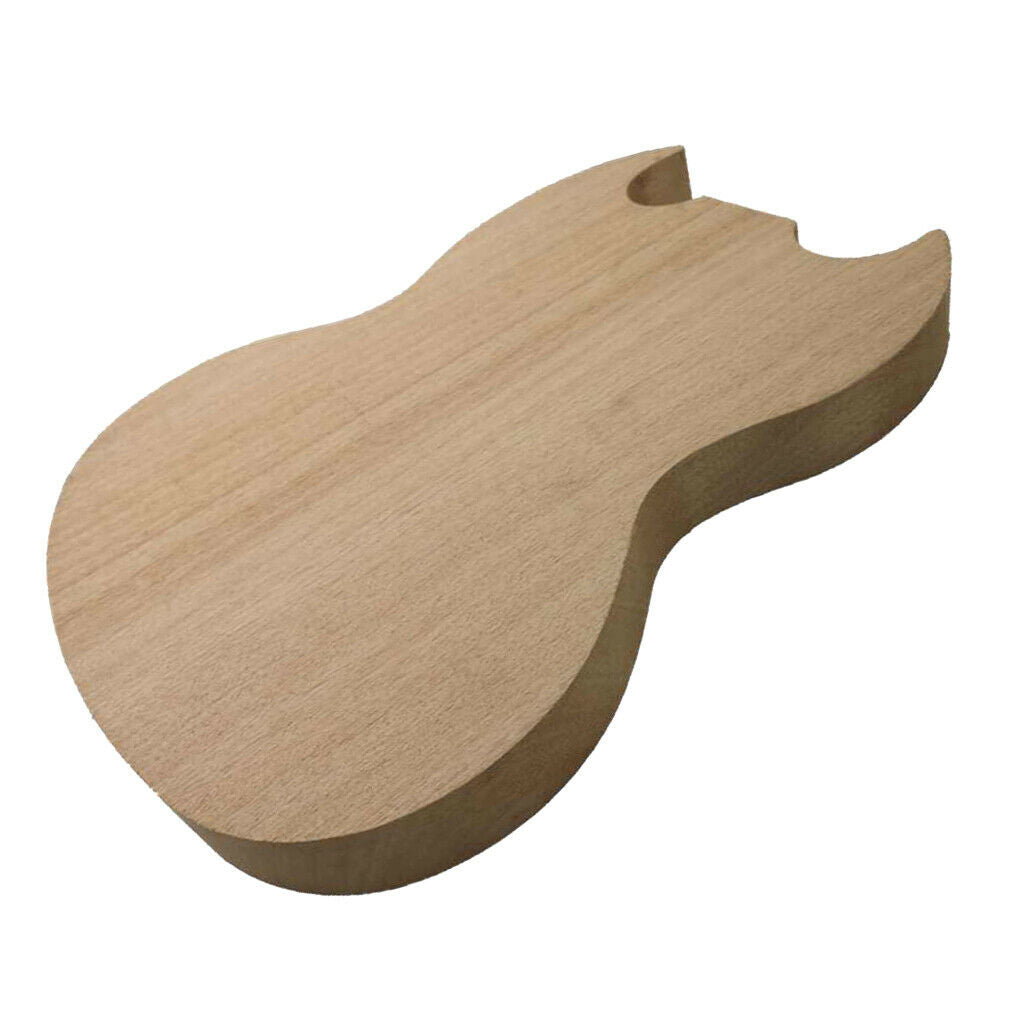 Wood Unfinished Guitar Parts Okoume Mahogany Guitar Body DIY Handcraft Body