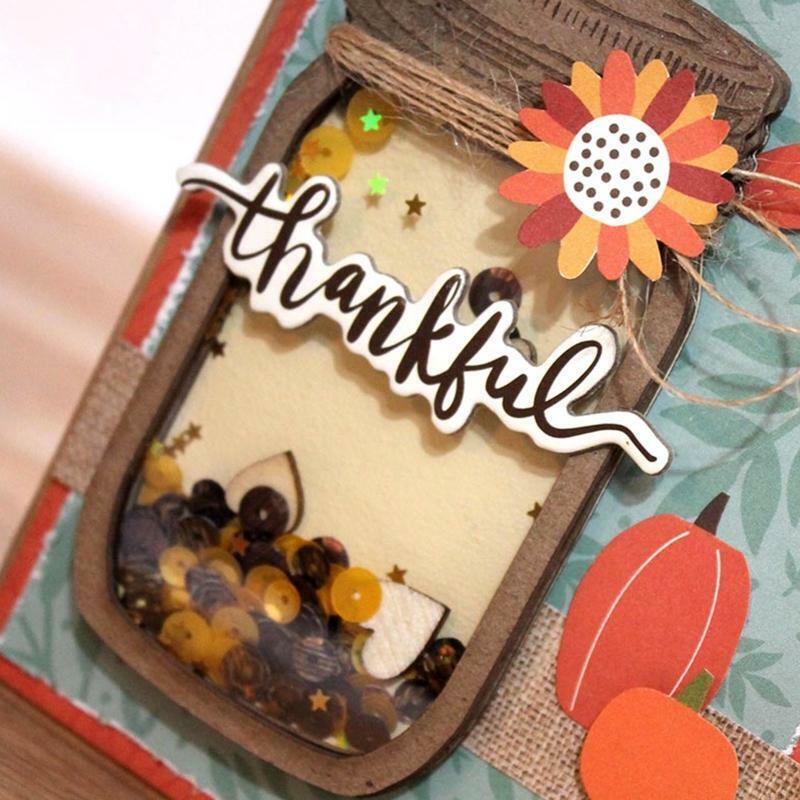 Mason Jar Shaker Metal Cutting Dies Stencil Scrapbooking DIY Album Mold