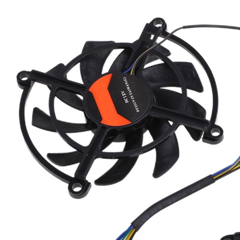 2Pcs VGA Graphics Card Cooling Fan 4Pin 12V for Colorful GTX 2060 SUPER GTX1660