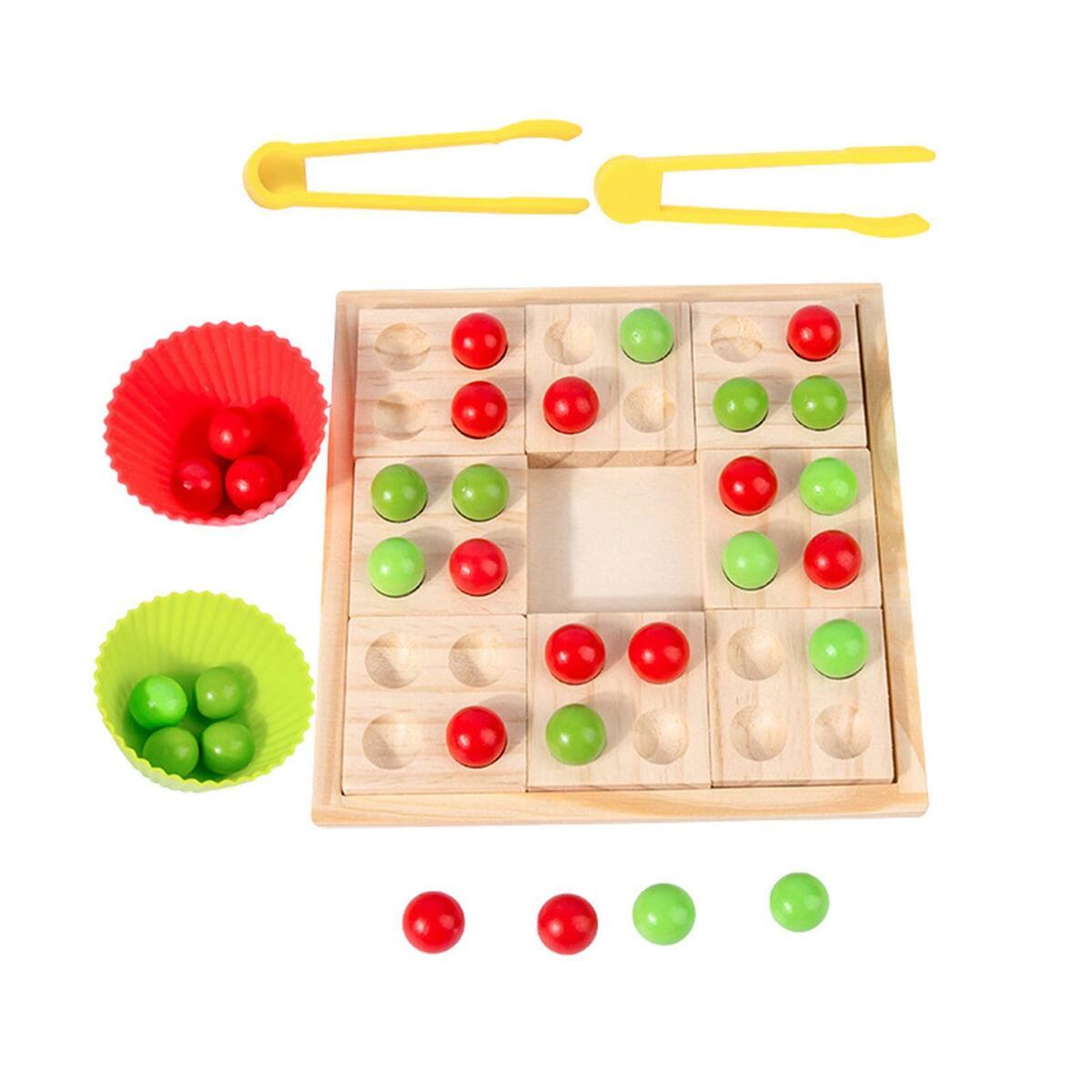 Bead Game Peg Board  Game for  Age Over 3 Birthday Gifts