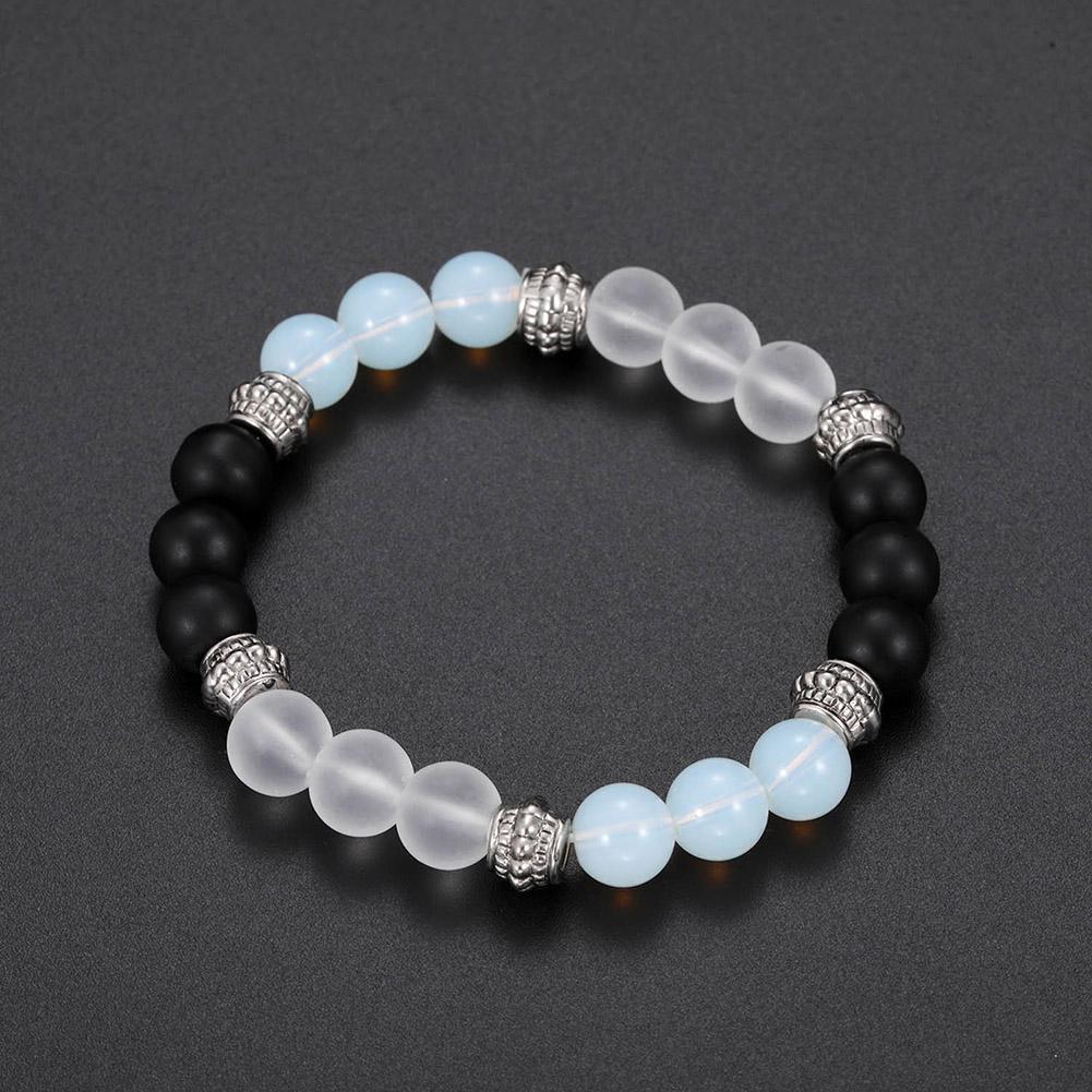 Men/Women Mix Color Elastic Agate Bead Prayer Bracelet Hand Chain Jewelry/G