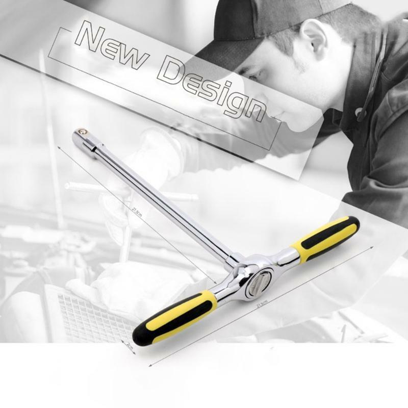 T Type Torque Wrench with Labor-saving Design Multifunction Handle Spanner