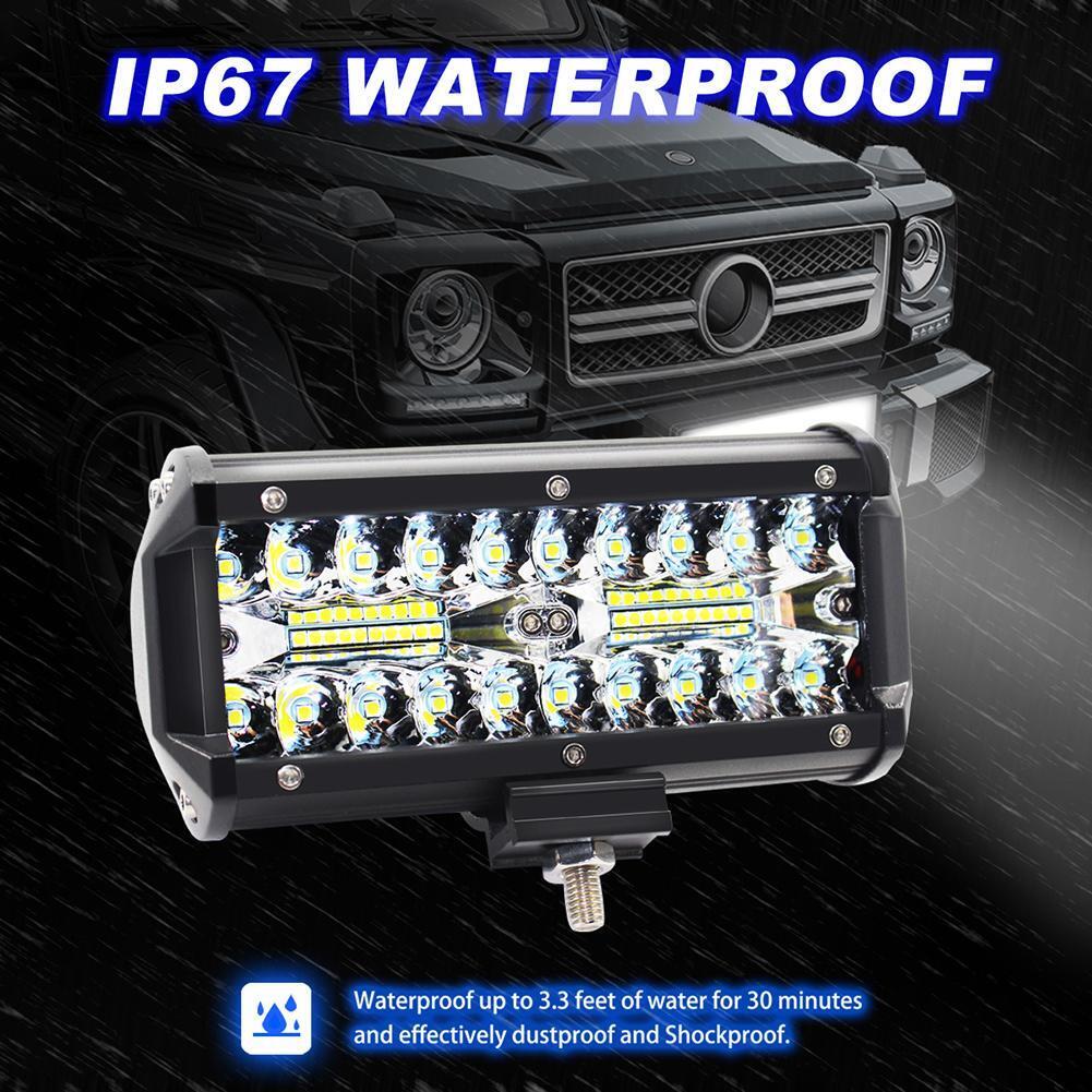 1 Pair 6.5 inch 400W LED Work Light Bar Waterproof Offroad Driving Fog Lamp