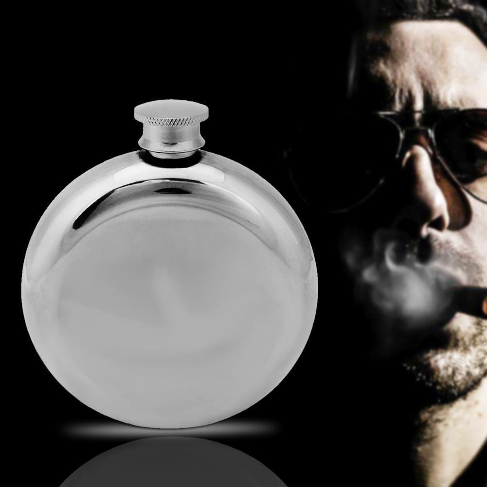 5oz Portable Round Hip Flasks Stainless Steel Liquor Wine Bottle Pots Gifts