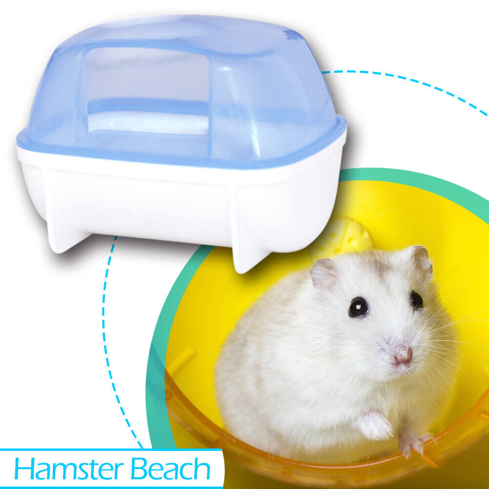 Hamster Cage Bathroom Bathtub Toilet Plastic Small Pet Sauna Bath Basin