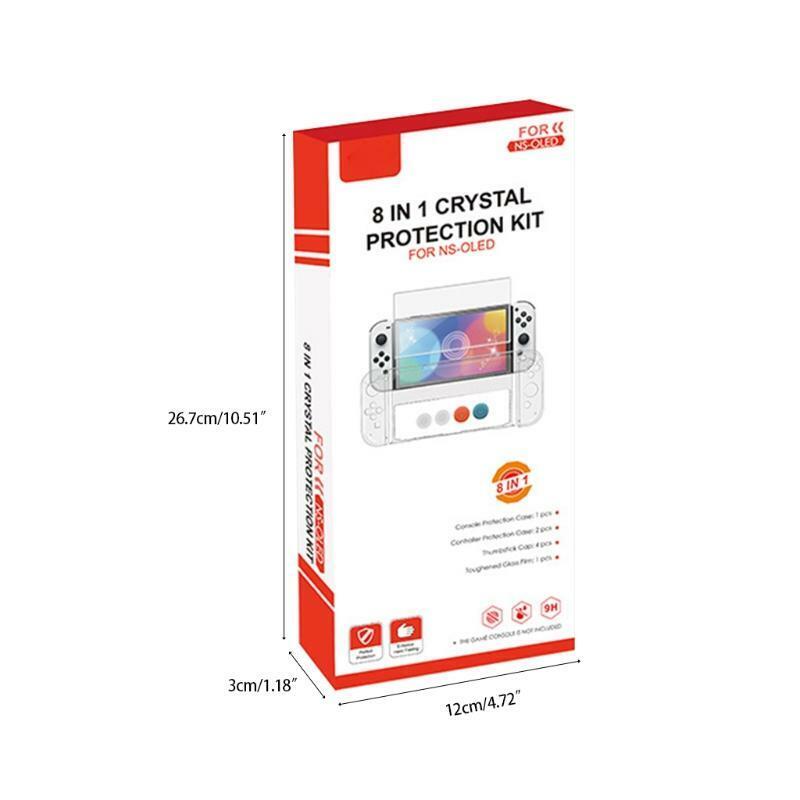 Protective Skin Cover Crystal Shield Tempered Guard Film Screen for Switch OLED