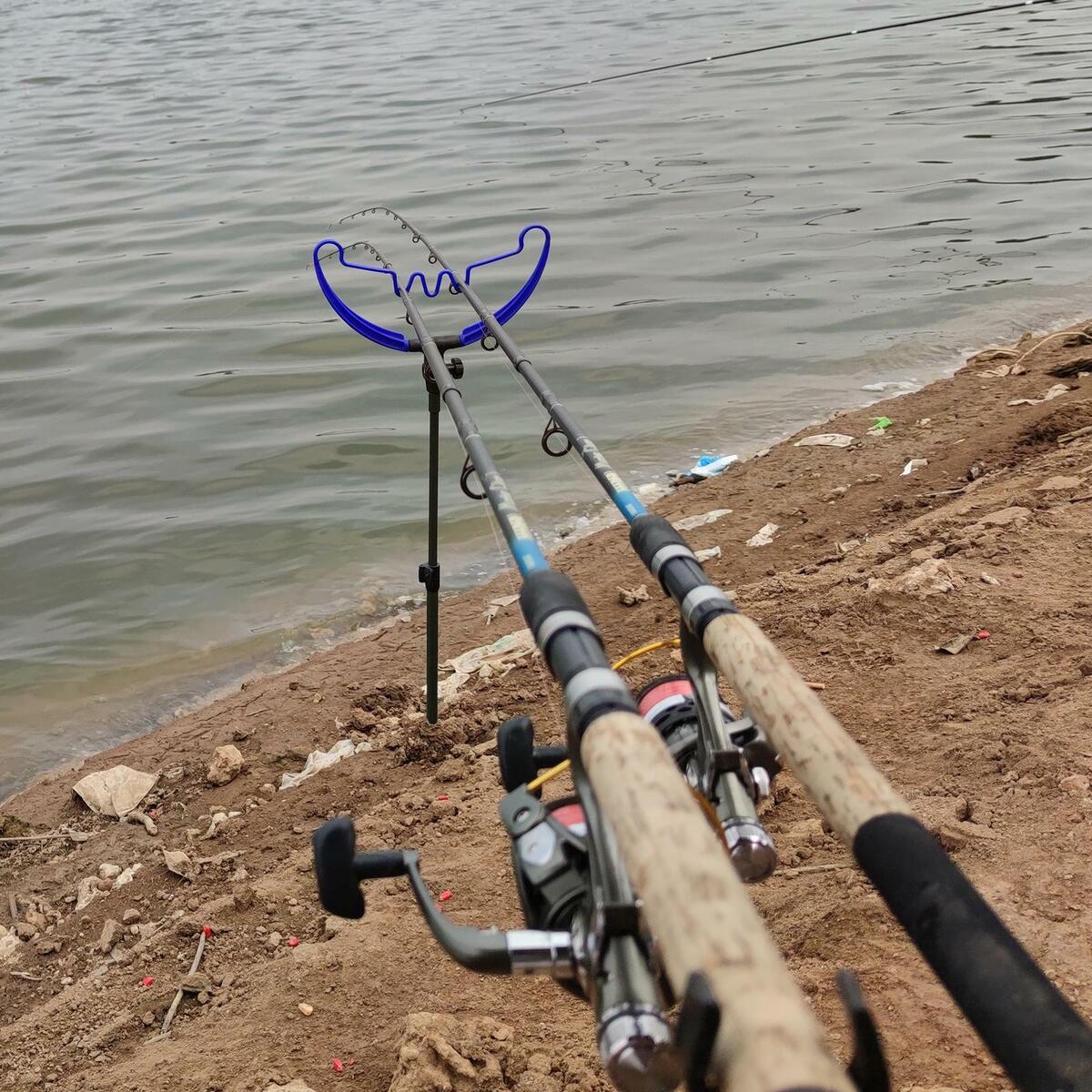 Detachable Grounded Fishing Stand Bracket Fishing   Support Rack - ,