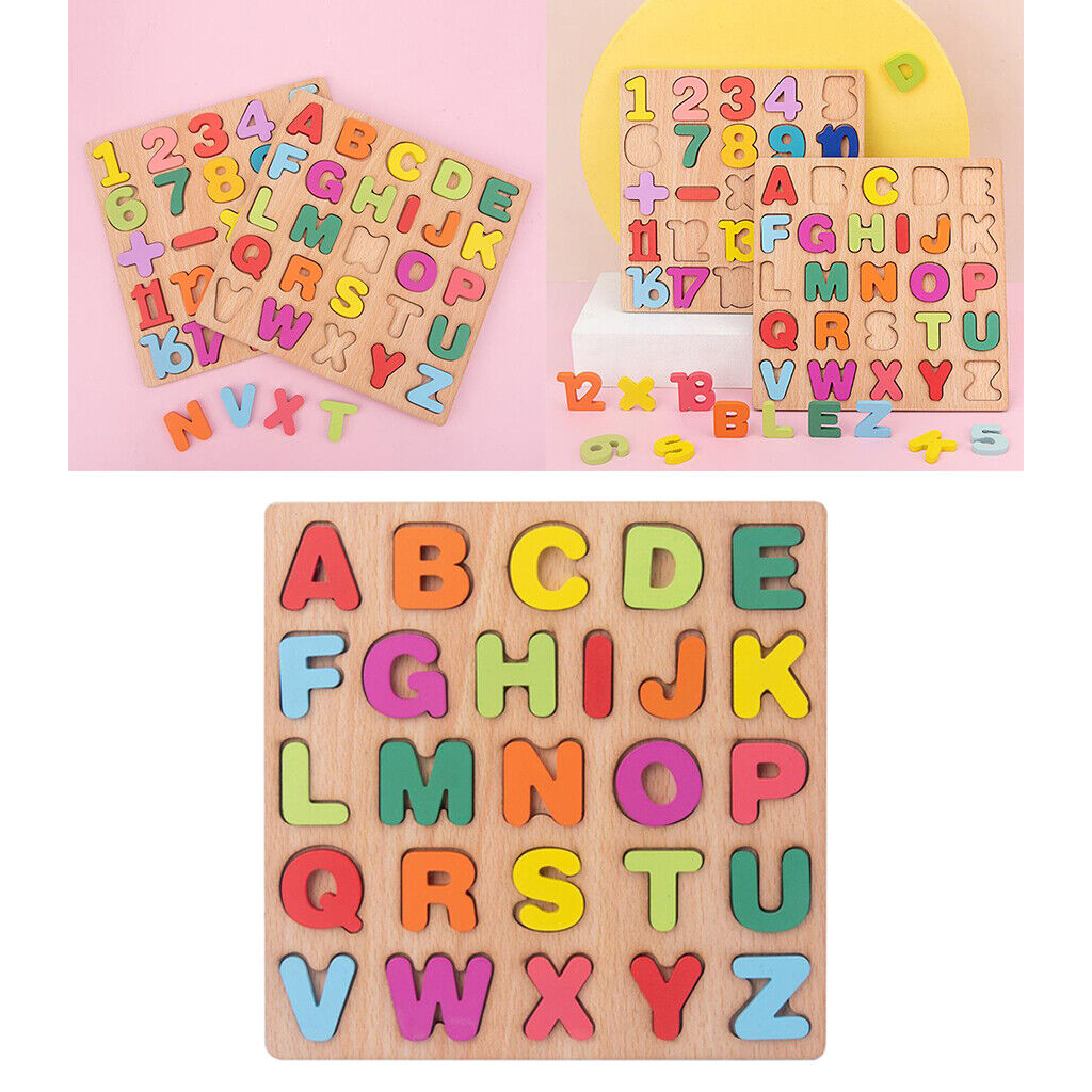 Alphabet puzzle playing Teaching Aids Montessori Party