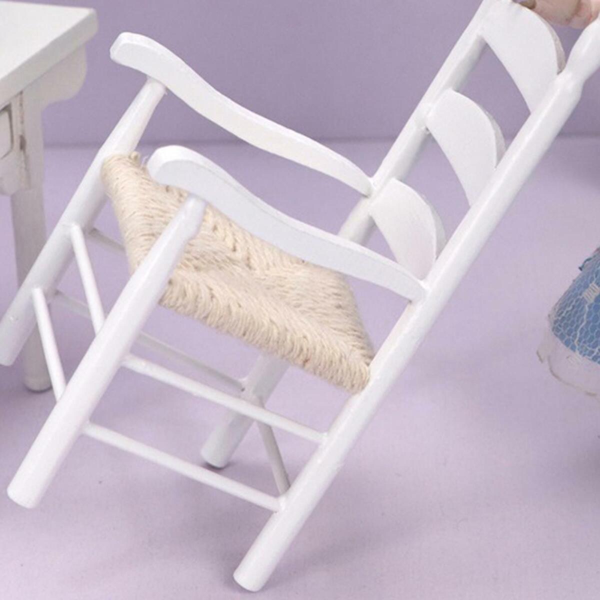 1:12 Scale Wooden Desk  Life Scene Living Room Scenery Decor