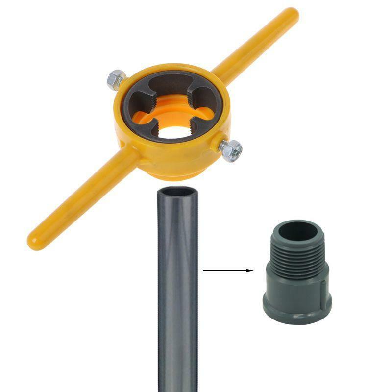 PVC Thread Maker Tools Kit NPT Die Set Pipe Threader For Pumps Pipes Hand Tool