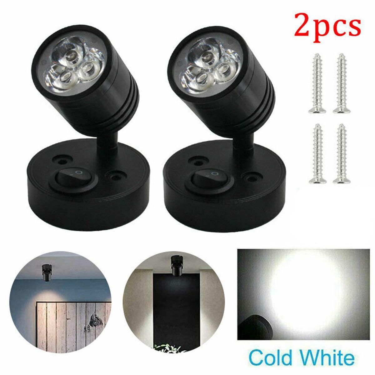 Indoor Aluminum Boat Motorhome Lights LED Lamps LED Spot Reading Light