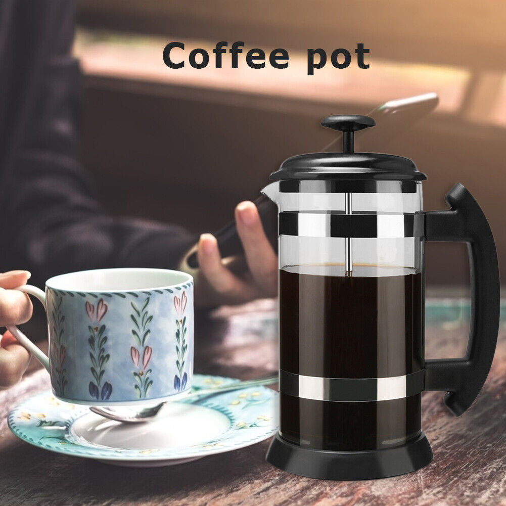 Stainless Steel 1000ml Tea Pouring Pot French Press Coffee Maker Kettle
