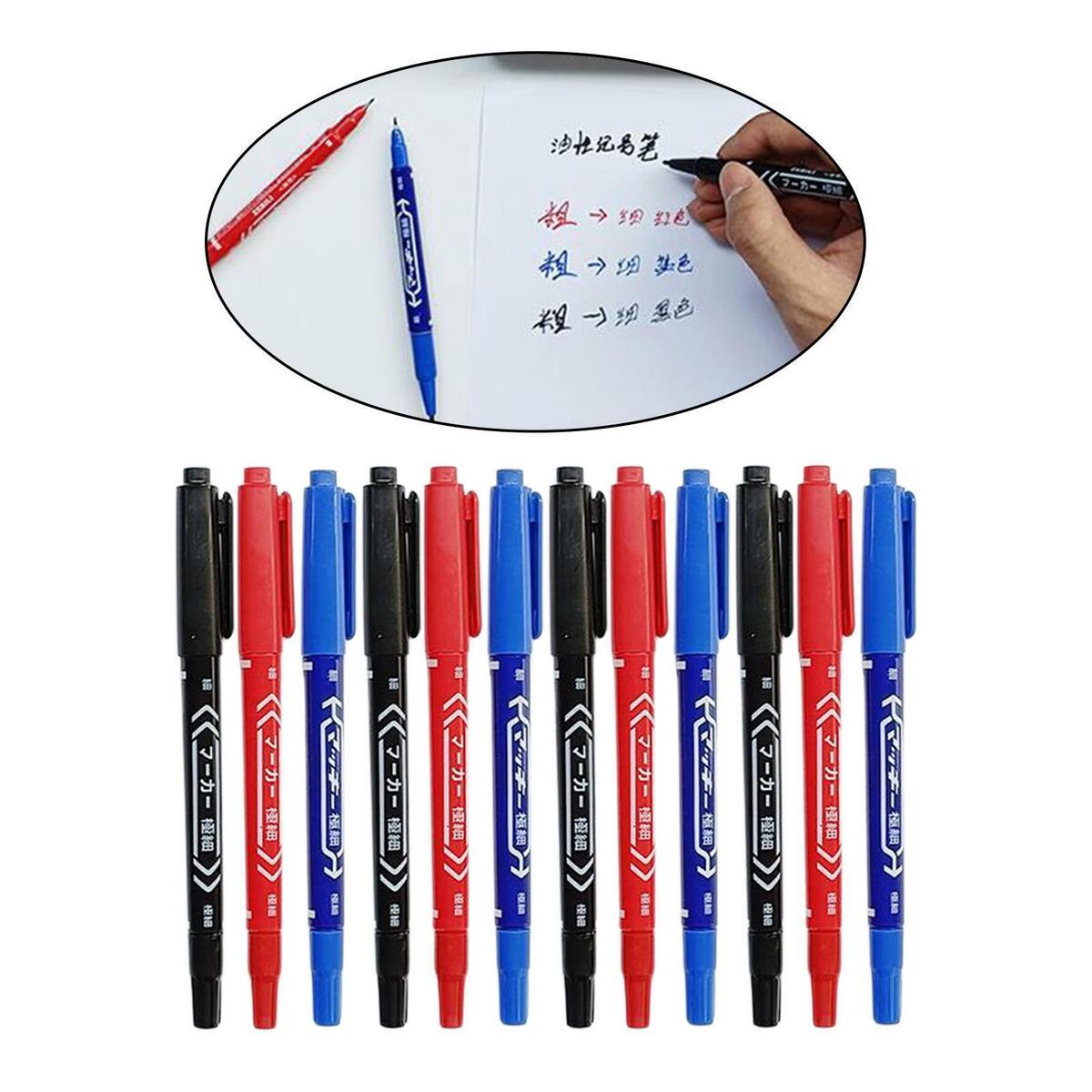12 x Dual-Ended  Waterproof  for  Coloring Journal Pen