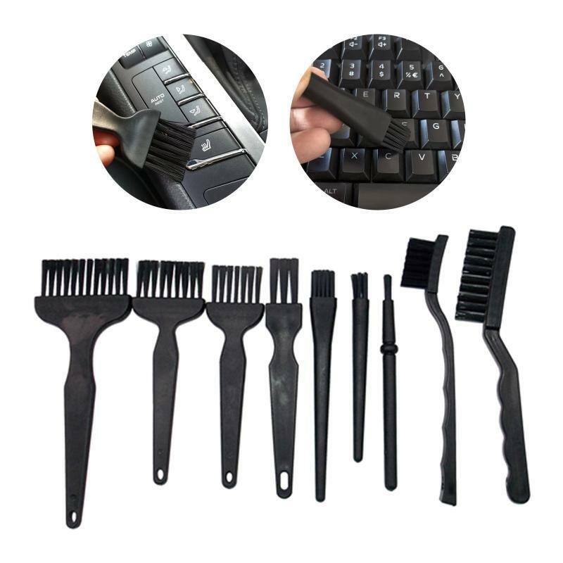 9 Pcs Multi-use Brushes Kit Anti Static Brushes PCB Cleaning Brush Tool for Home