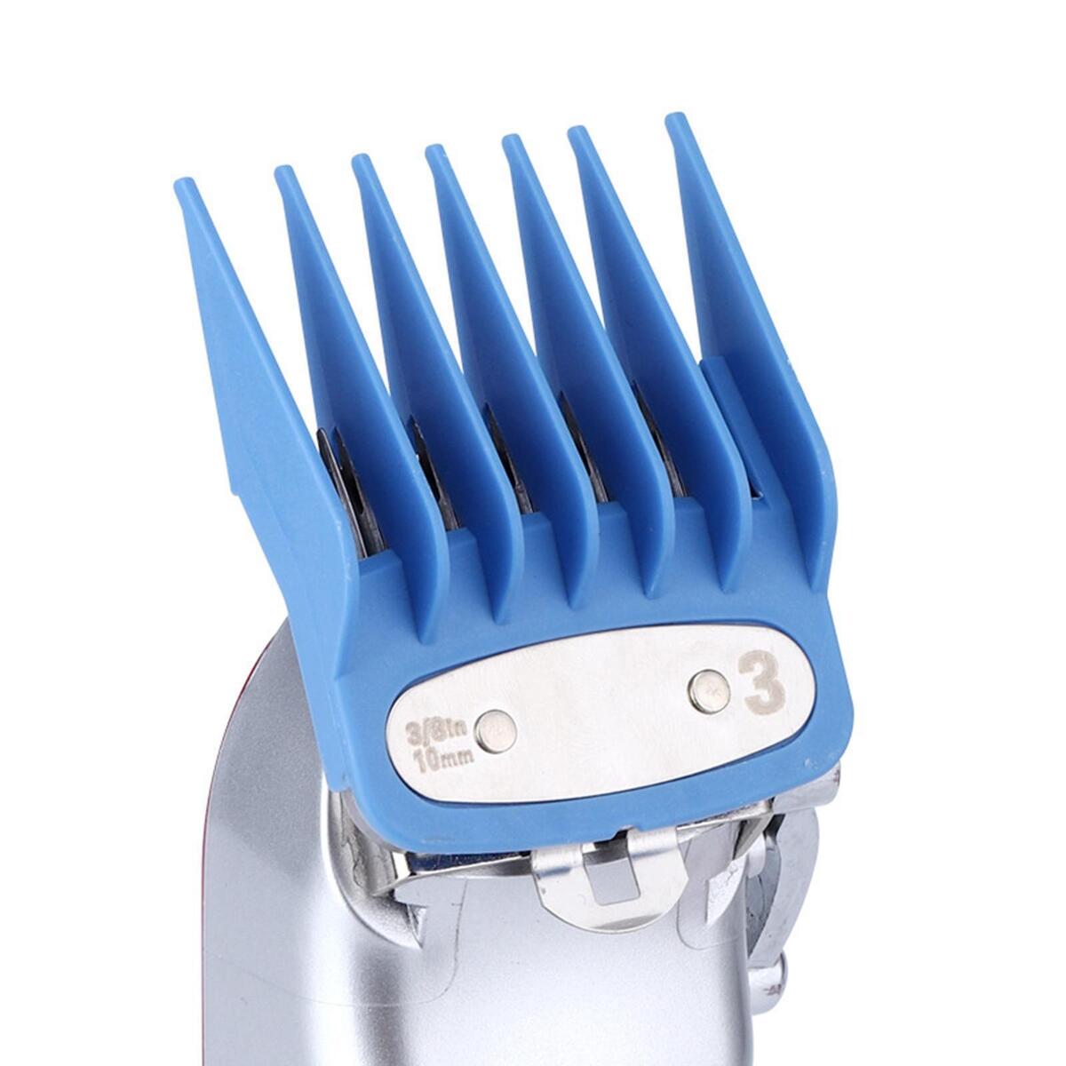 8 Pieces Hair Clipper Guards with Metal Clip for Wahl Hair Clippers Barber