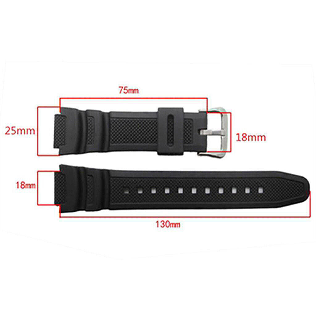2x For  Rubber Watch Band SGW-300H SGW-400H SGW-500H MRW- AE-1000W