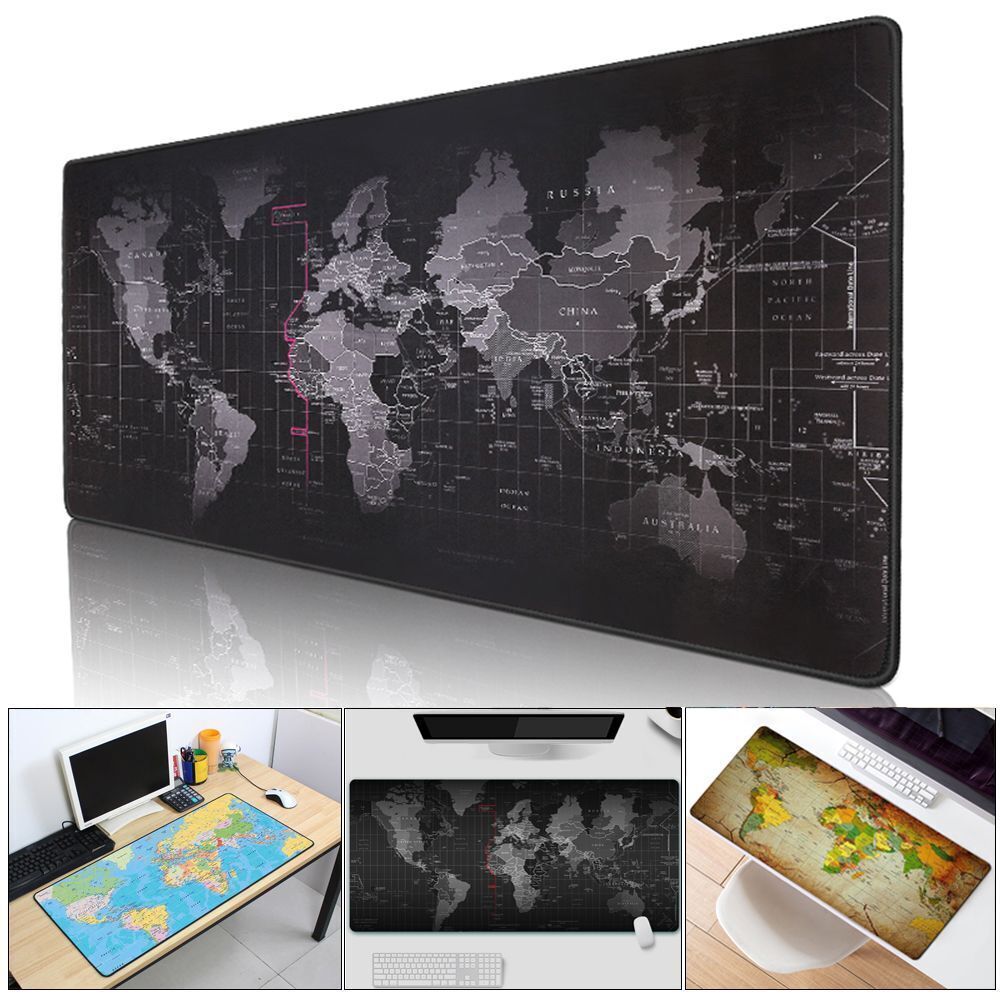Natural Rubber Mousepad Gaming Mouse Pad Keyboard Mice Mat Old World Map
