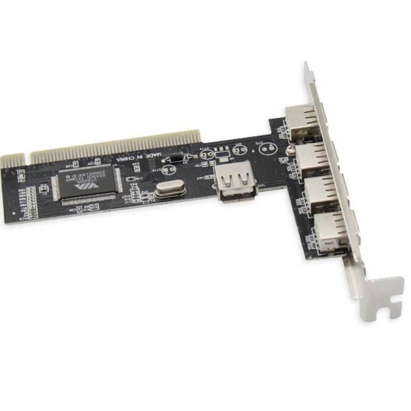 4 Ports PCI to USB 2.0 Adapter Controller Card 480Mbps for Windows ME XP 2000 98