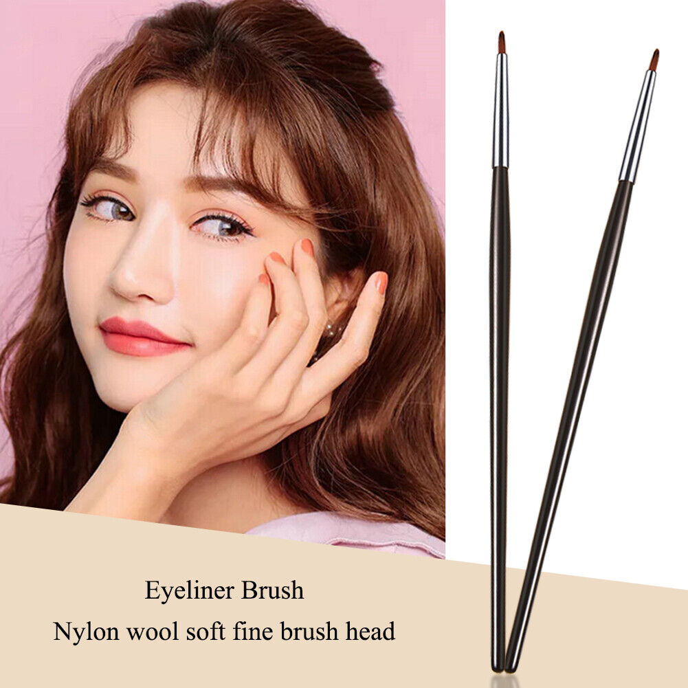Makeup Eyeliner Brush Wooden Handle Eye Liner Fluffy Brushes Cosmetics Tool