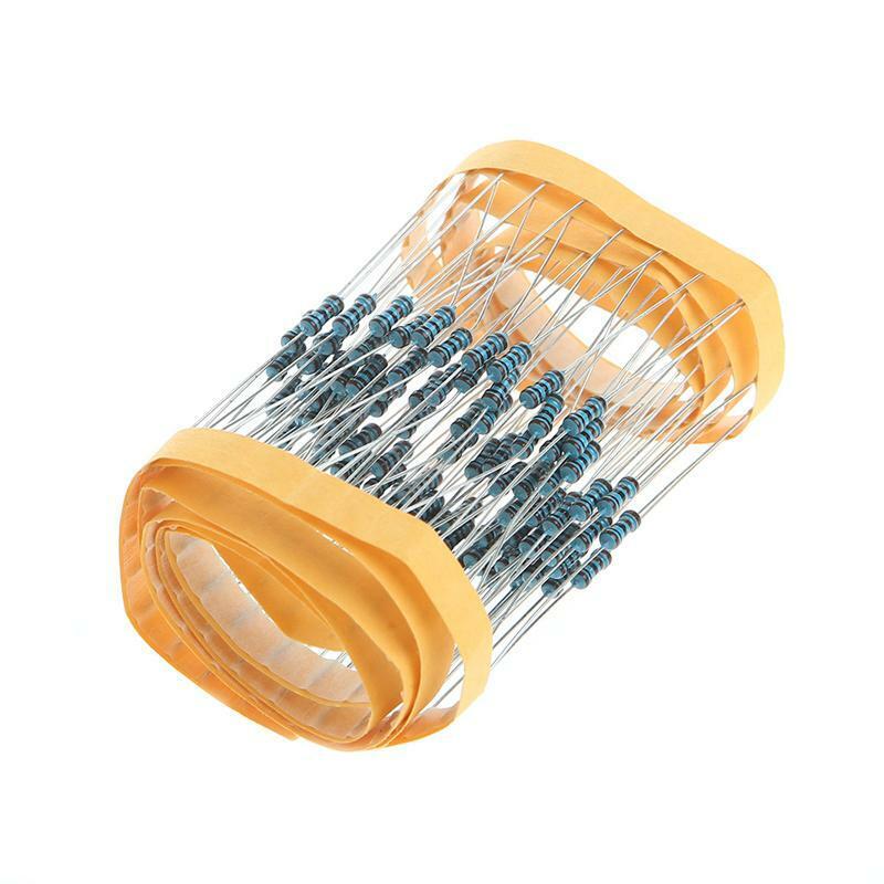 100 Pcs 1k ohm 1/4W Metal Film Resistor 1kohm 0.25W 1% For Arduino