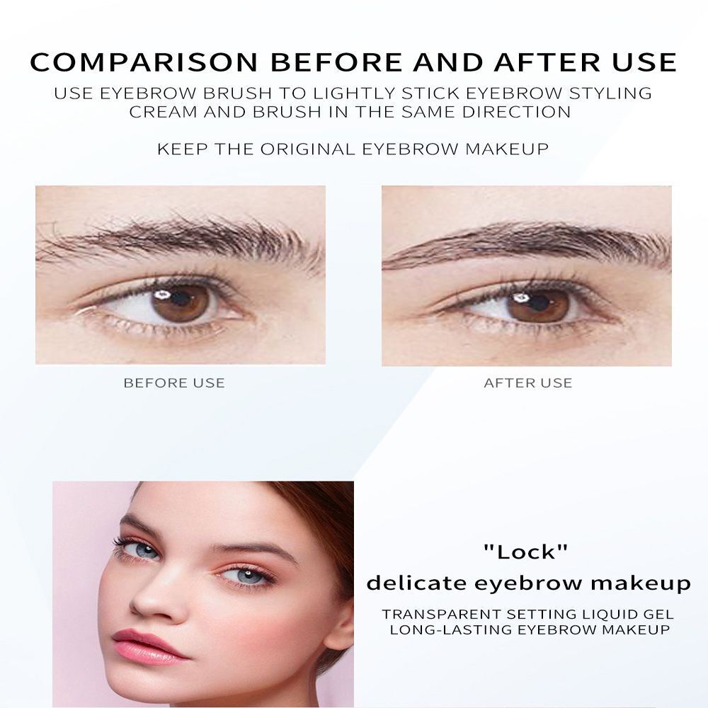 Sweat-Proof Eyebrow Repair Eyebrow Setting Gel Waterproof Clear Brow Fix