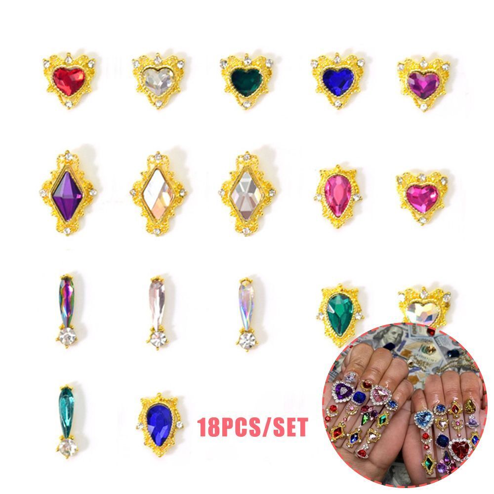 Manicure Decorations Nail Gems Nail diamonds Crystal Charms Alloy Rhinestones