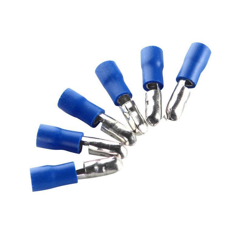 100Pcs Male & Female Insulated Bullet Connector Terminals 16-14AWG Wire Kit Blue