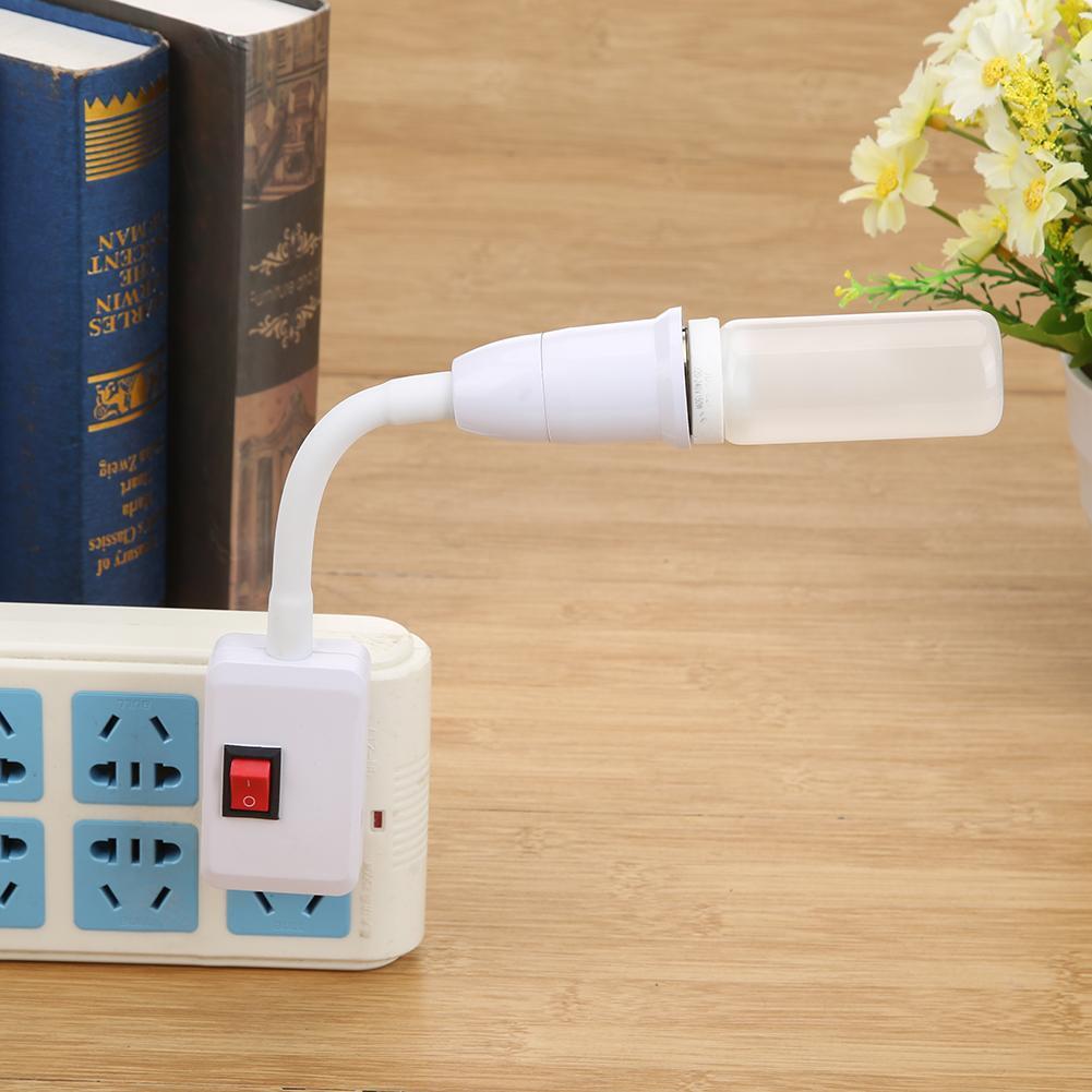 E27-E27 Rotating Lamp Base Flexible Extension Adapter LED Holder (EU)