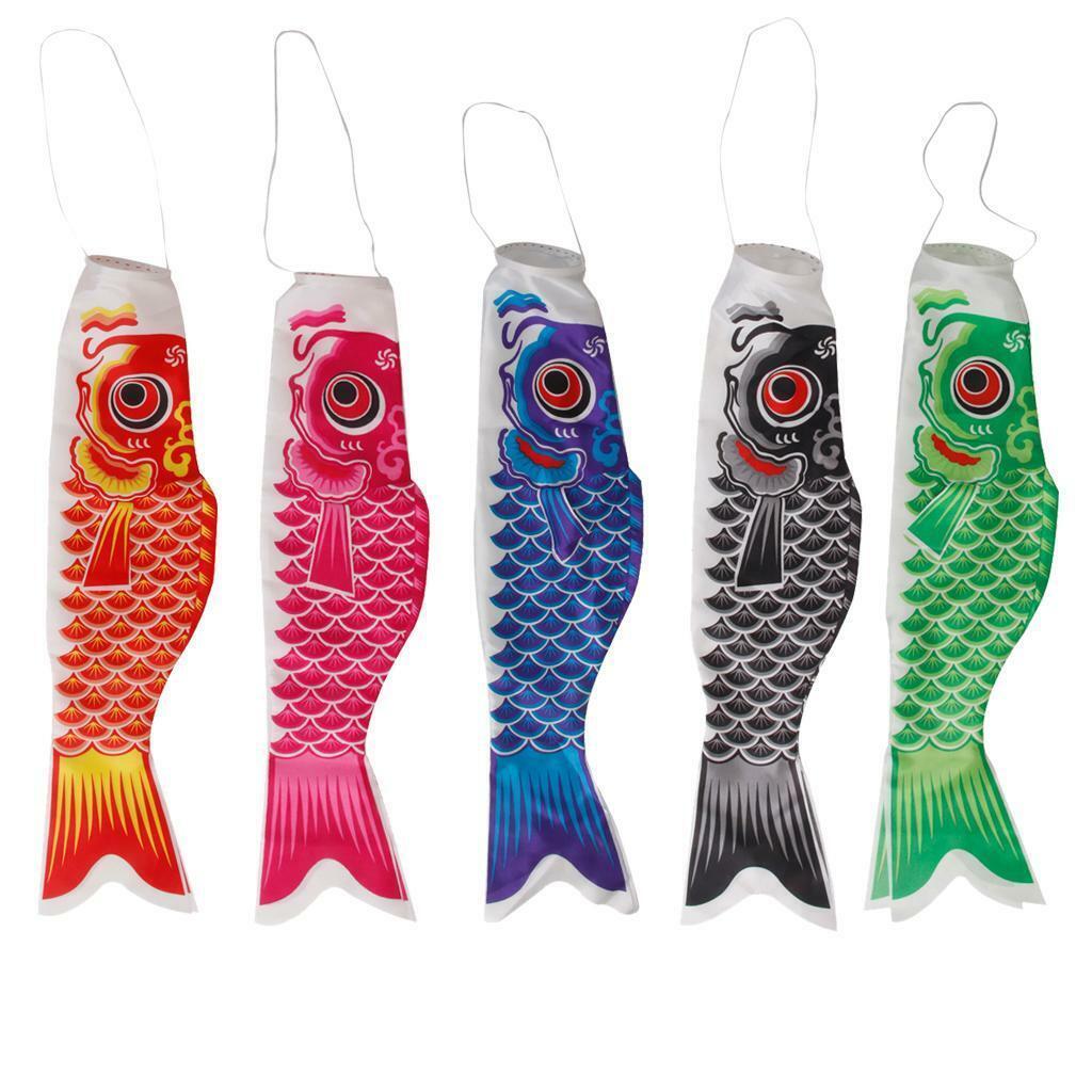 Set of 5 40cm Windsock  Sailfish Wind Streamer  and
