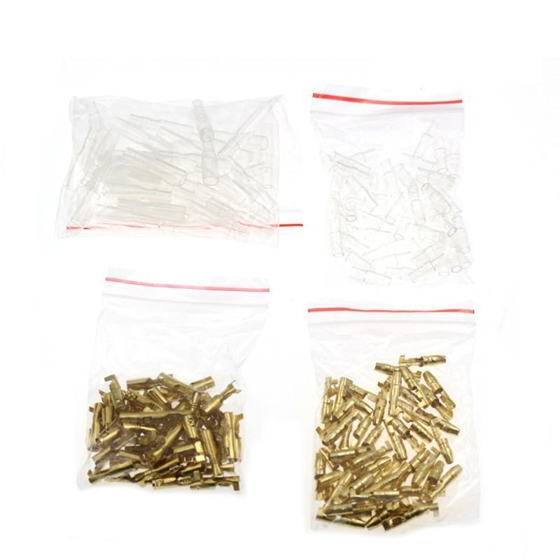 200Pieces 4mm Brass Male and Female Bullet Terminals for Car Truck Motorcycle
