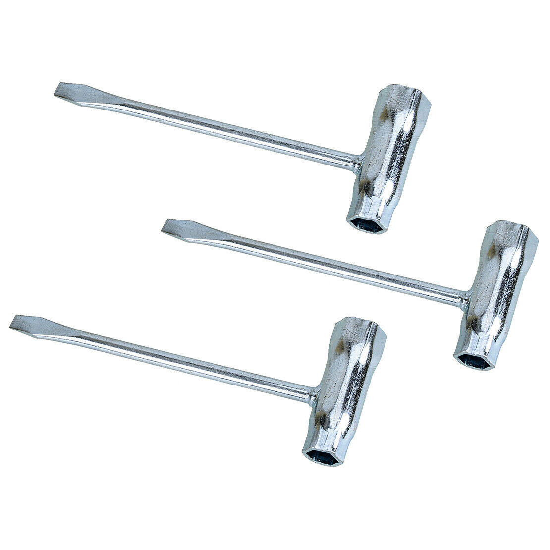 3Pcs 13x19mm 3/4"x1/2" Chainsaw T Bar Wrench Scrench Fit For Stihl Husqvarna Use
