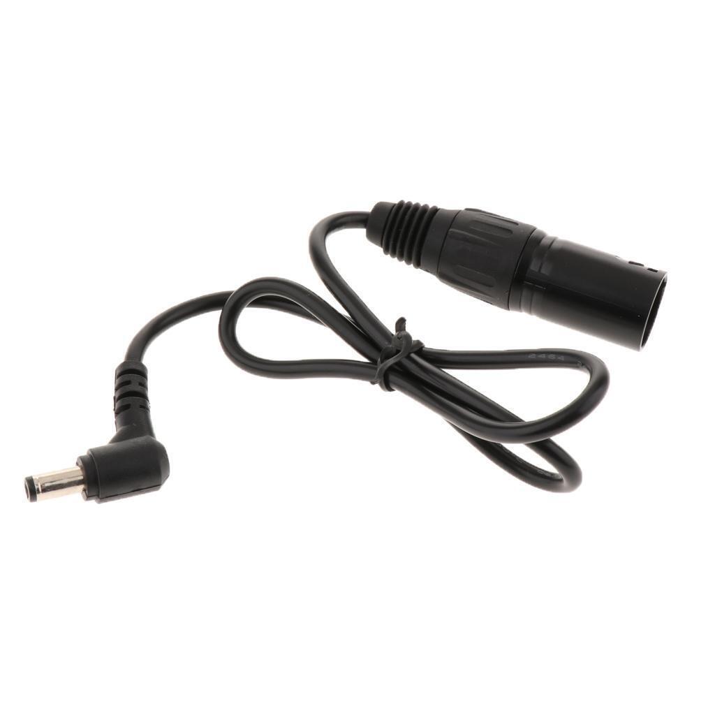 DC Adapter Male to 4-pin XLR Male Cable Length 60 Cm