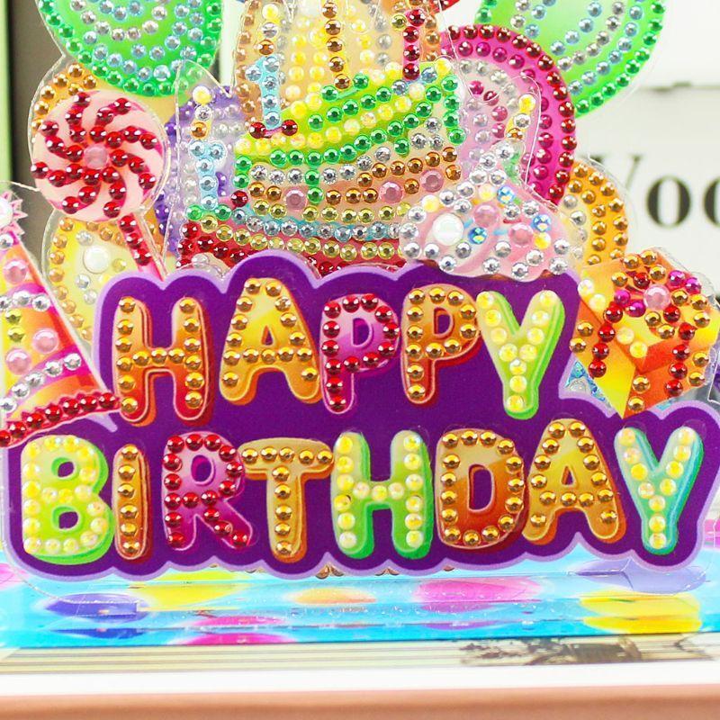 birthday cake New 5D Diamond Painting Cross Stitch DIY Diamond Embroidery