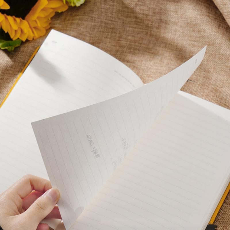 PU Leather Sunflower Notebook A5 Schedule Book Diary Weekly Planner Notepad Gift