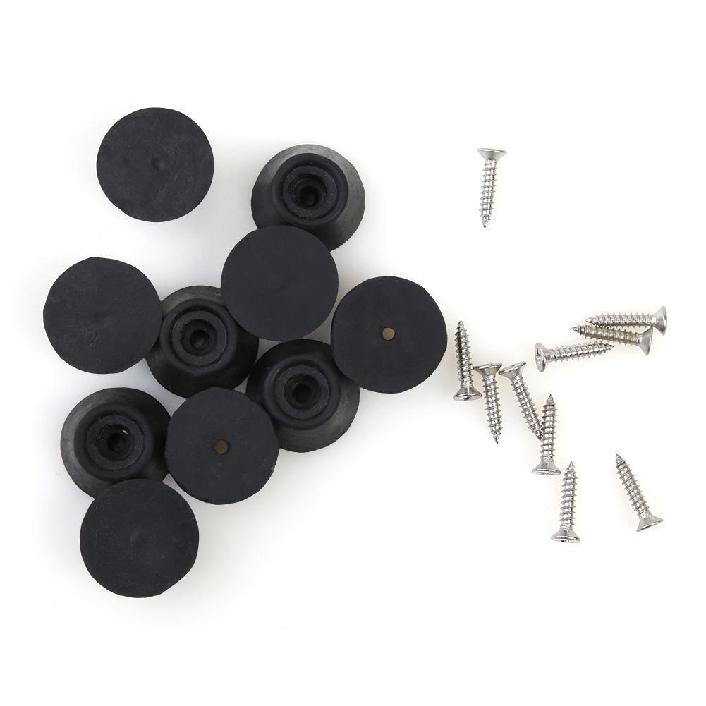 10pcs Rubber Pool Cue Tip Billiard Snooker Bottom Pole Tail Protector Cover