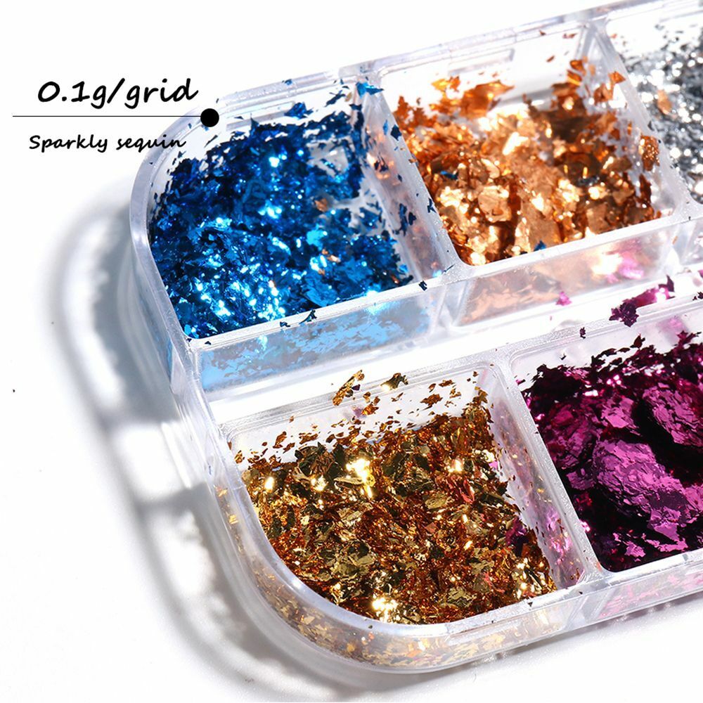 Gel Polish Irregular Sparkly Nail Foils Luxury Nail Sequins Nail Glitter Flakes