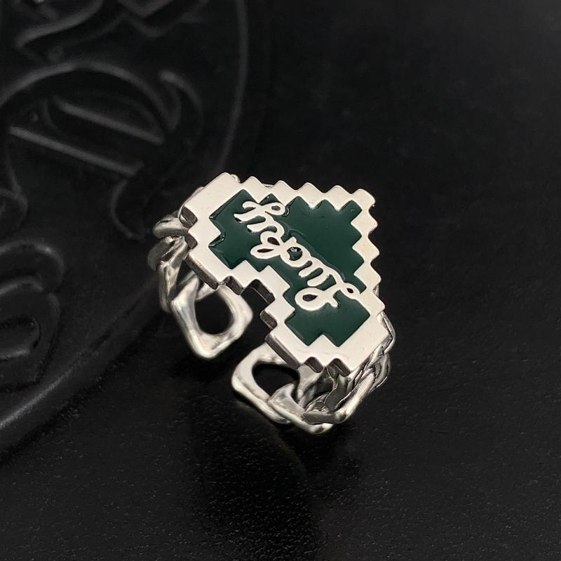 Lovely Cute Finger Ring Adjustable Open Rings Mosaic Heart Finger Band Ring
