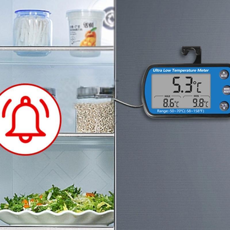 Waterproof Refrigerator Fridge Thermometer Digital Freezer Room Thermometer