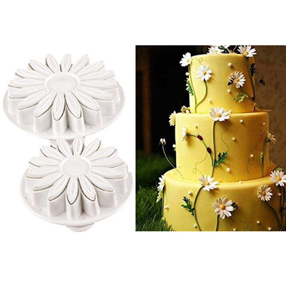 33pcs Sugarcraft Cake Decorating Fondant Plunger Cutters Tools Mold