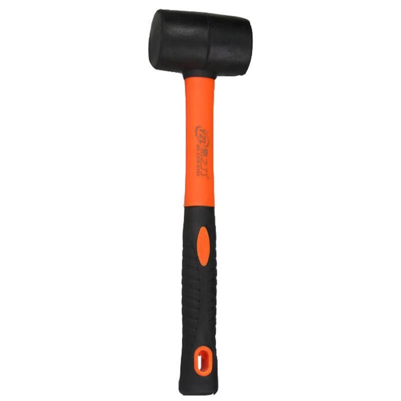 Multi-function Rubber Mallet Hammer High Carbon Steel Hammer w/ Anti-Slip Handle