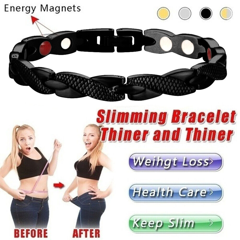 Twisted Dragon Magnetic Therapy Couple Bracelet Detachable Bangles (Black)