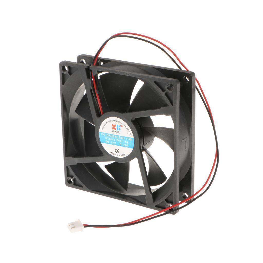 2Pieces 92mm  12V  CPU Computer Cooling   cable 2Pin