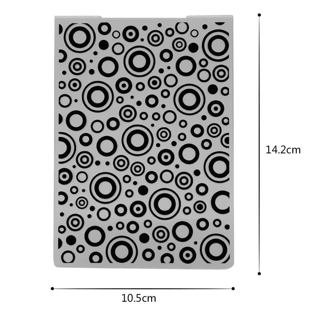 1pc Jingling Bell Plastic Embossing Folder Template For Scrapbooking DIY