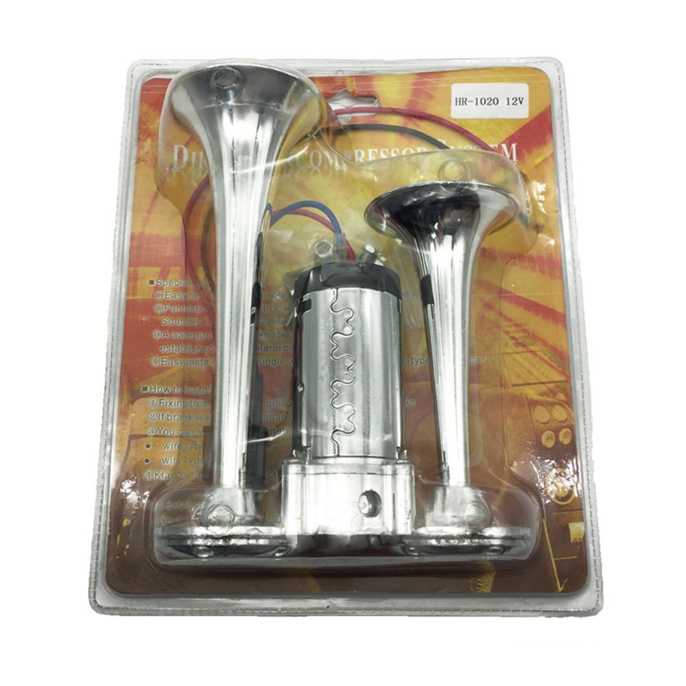 Trains Lorrys Boat Dual Trumpet Electric Horn Kit Dual Trumpet Car Air Horn Kit