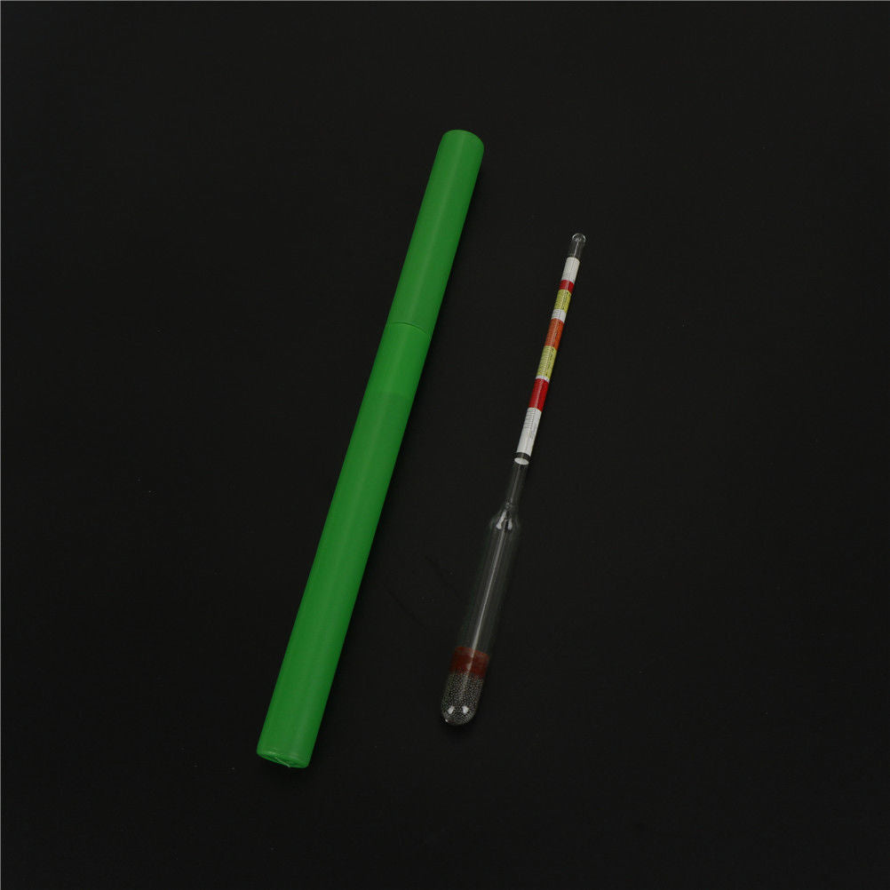 Home brew Hydrometer Wine Beer Cider Alcohol Testing Making ToolTester 3 Scale