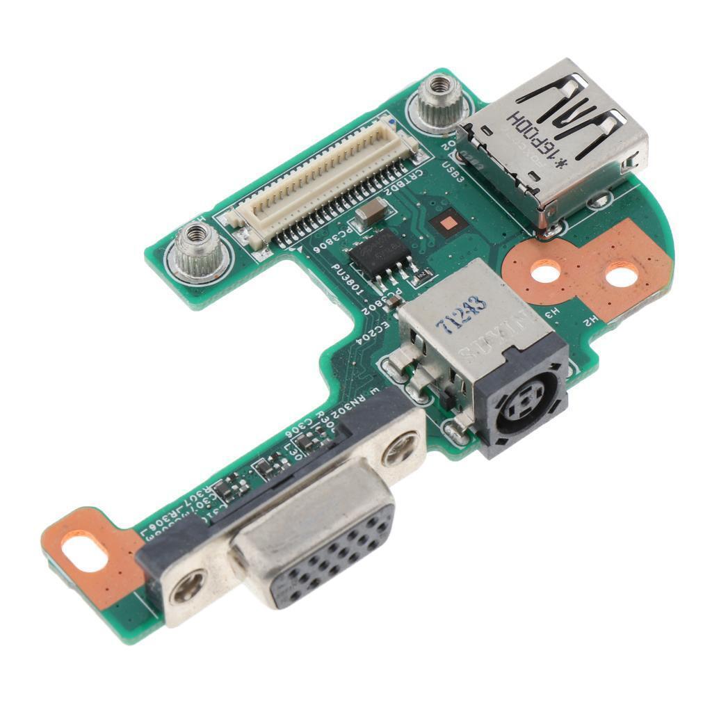 MagiDeal Laptop DC Socket Power VGA USB Board Repair for