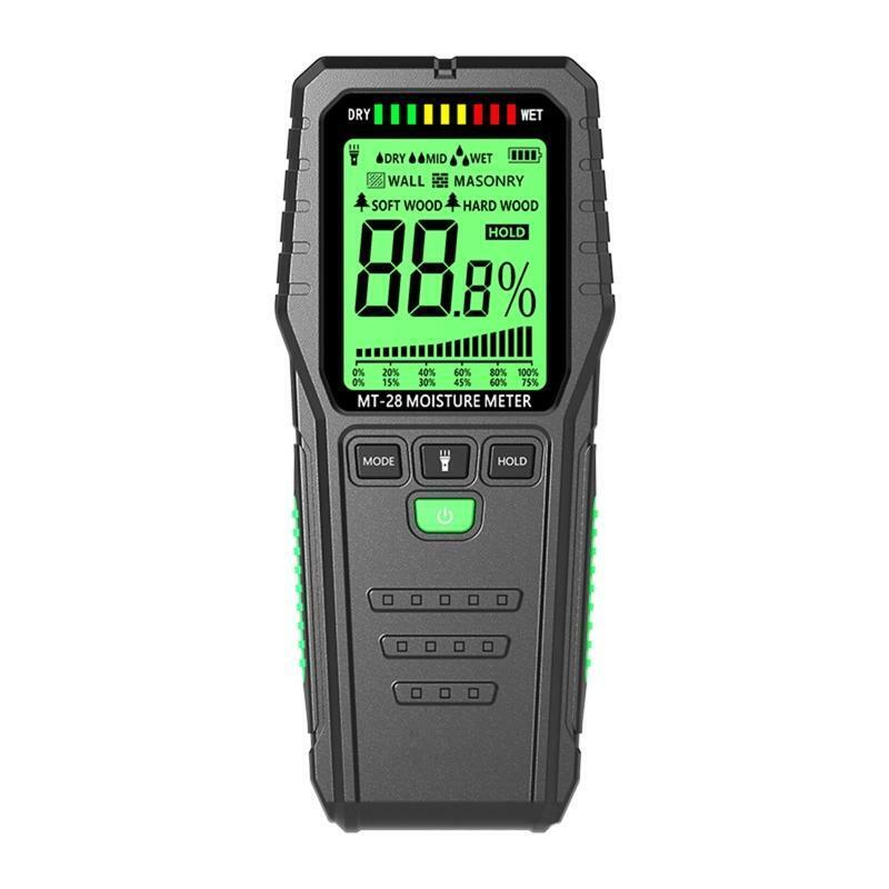 Pinless Moisture Meter For Wood Digital Dampness Moisture Sensor Detector 4 Mode