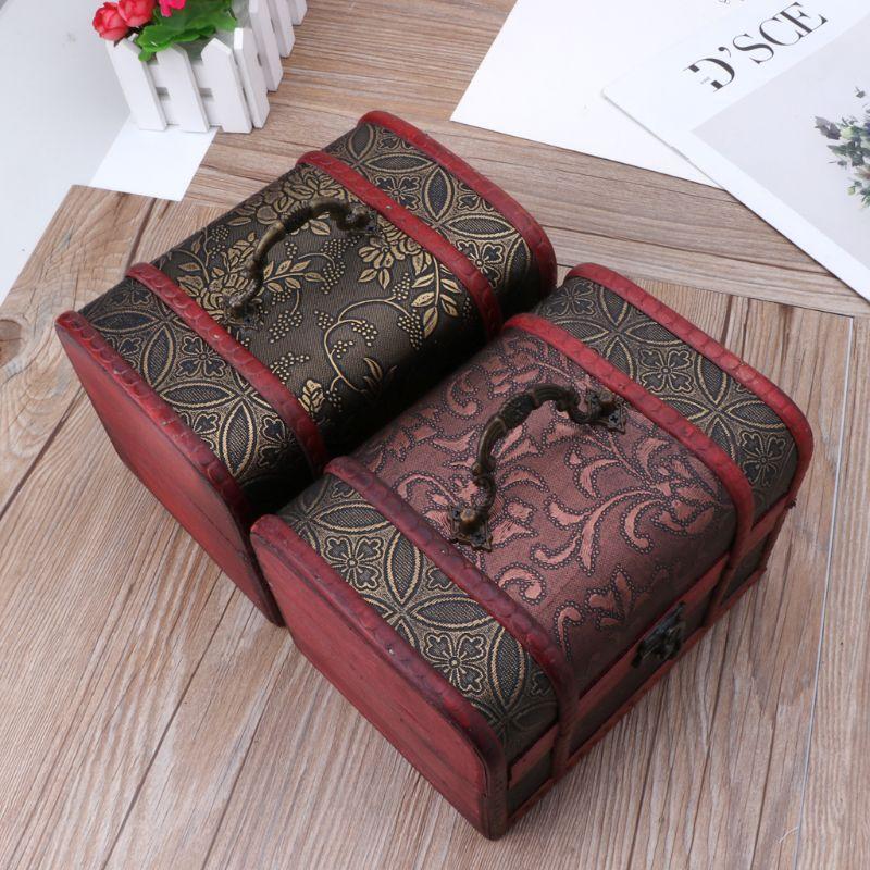 3Pcs Wooden Jewelry Box for Women Organizer Case Solild Wood for Jewelry Watches