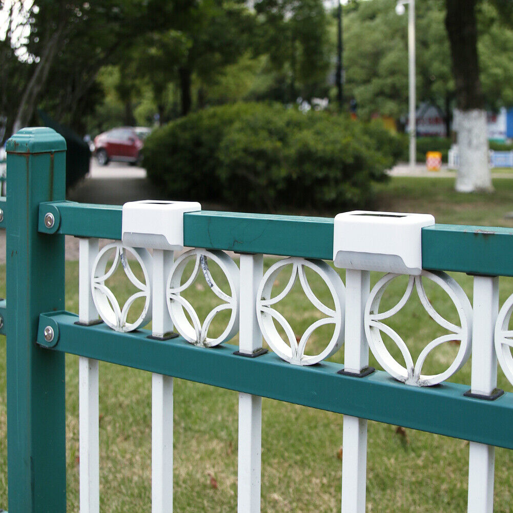 8pcs LED Solar Path Stair Fence Lamp Outdoor Waterproof Step Deck Light (D)