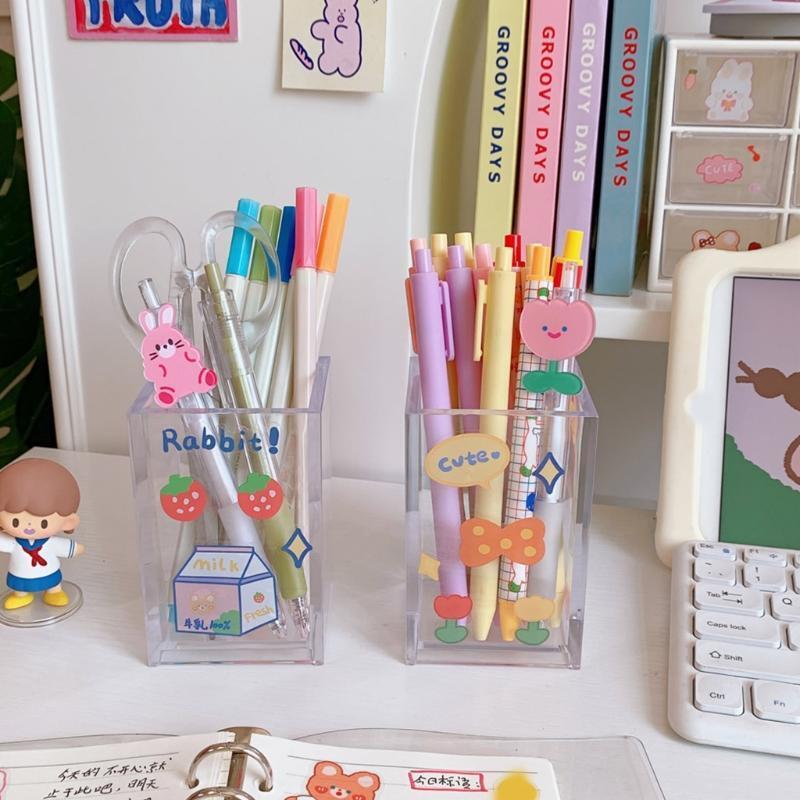 Cartoon Table Pen Holder Home Office School Desk Management Holder Box for Kids